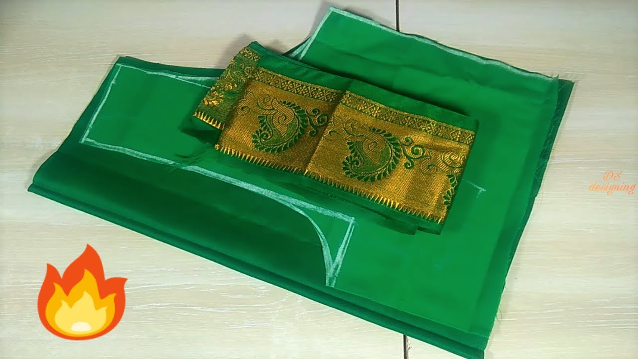new fancy paithani saree blouse / fancy back neck paithani saree blouse design 🔥🔥🔥
