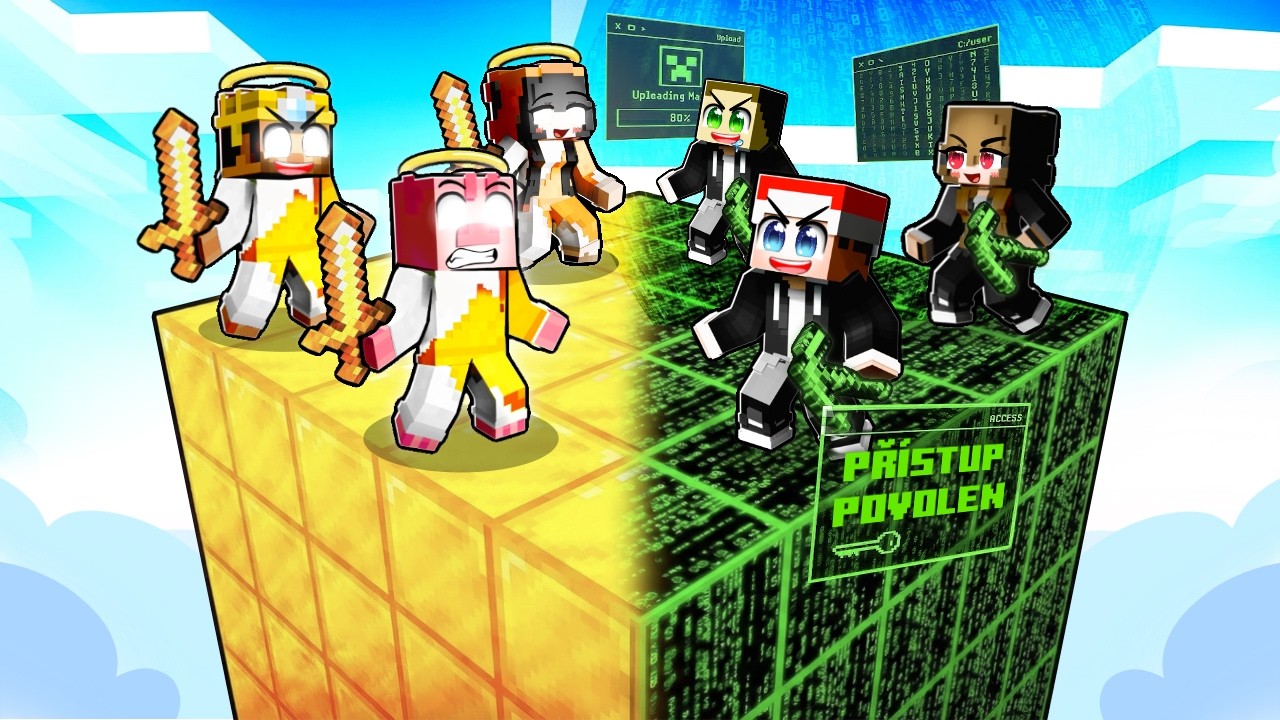 BŮH vs HACKER v JEDNOM CHUNK SOUBOJI v Minecraftu!