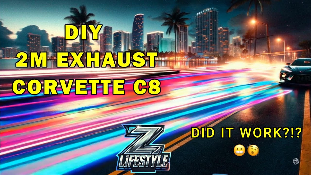 DIY Corvette C8 2M Fabrication Exhaust Install Beginner's First Attempt