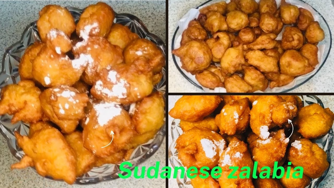 How to make Sudanese zalabia طريقة عمل الزلابية/ اللقيمات السودانية