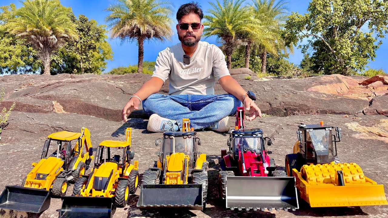 Remote Controlled JCB Vehicles Unboxing | Bruder Backhoe Loader, JCB 3DX, Hulna , Die Cast Model |
