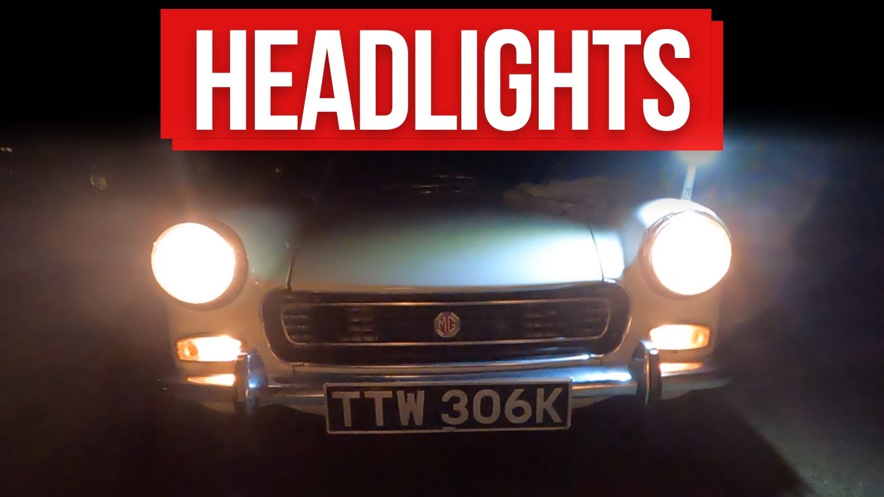 Как отрегулировать и выровнять фары MG Midget