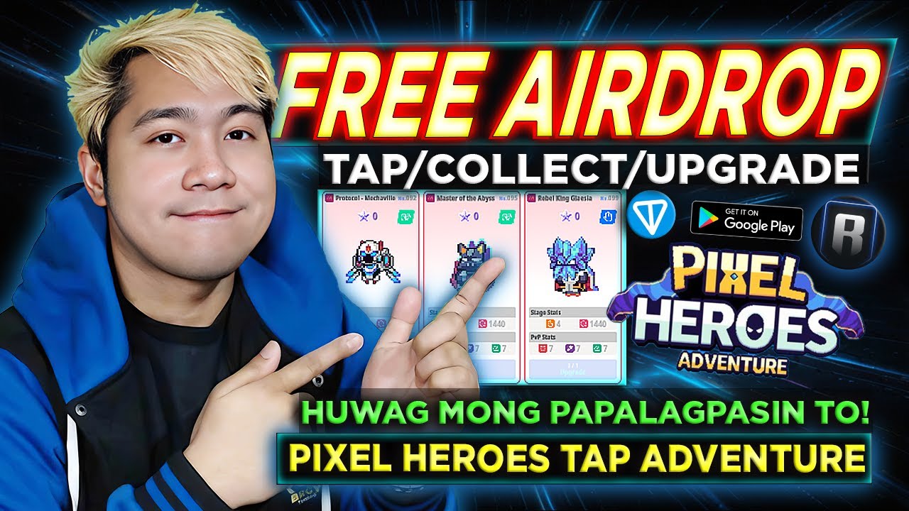 RONIN FREE AIRDROP Pixel Heroes Tap Adventure Telegram Game HOW TO PLAY AND GET MORE TOYZ