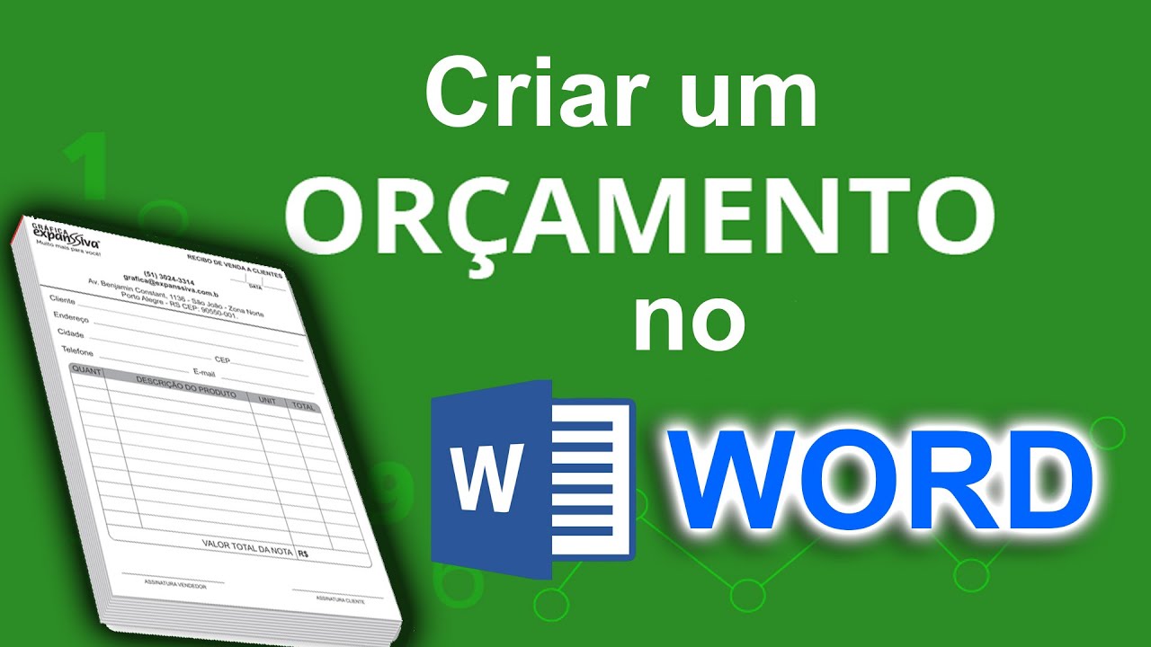 Como Criar um Orçamento no WORD