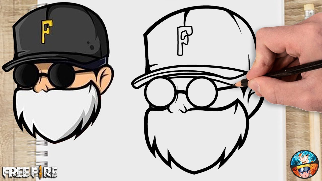 FREE FIRE DRAWING CARTOON LOGO #33 HOW TO DRAW FREE FIRE CARTOON LOGO FF - Gambar Free Fire
