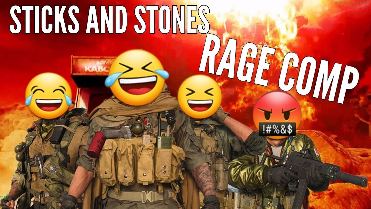 Sticks & Stones:  Funny Moments and Rage Compilation(Warning bad language)