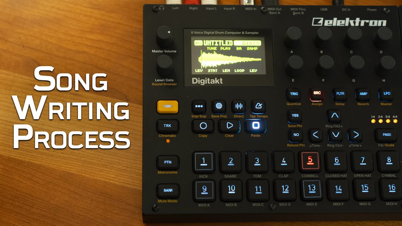 Написание песни с помощью Digitakt — Продюсирование и создание музыки без DAW изначально