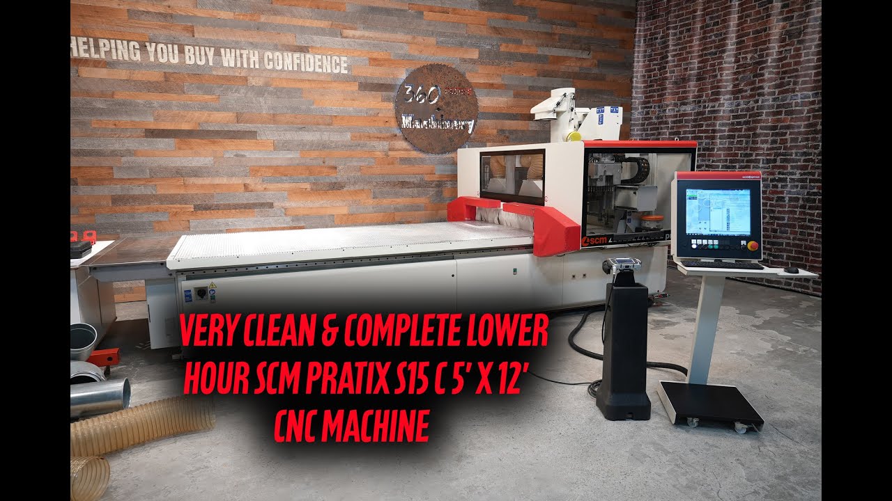 FPPOV - Станок с ЧПУ SCM Pratix S15 C 2017 года выпуска - Плоский стол 5 x 12 футов