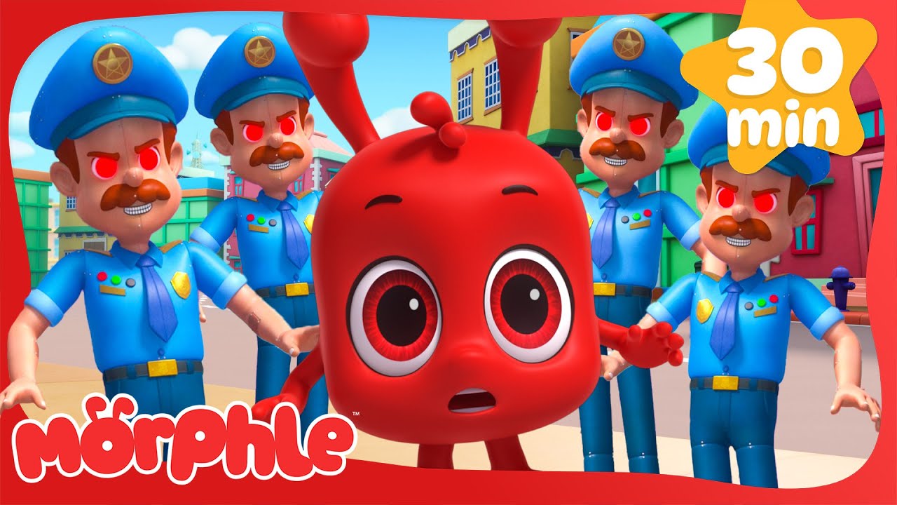 Giant Robot Cops Attack! | My Magic Pet Morphle | Fun Kids Cartoon | @Morphle