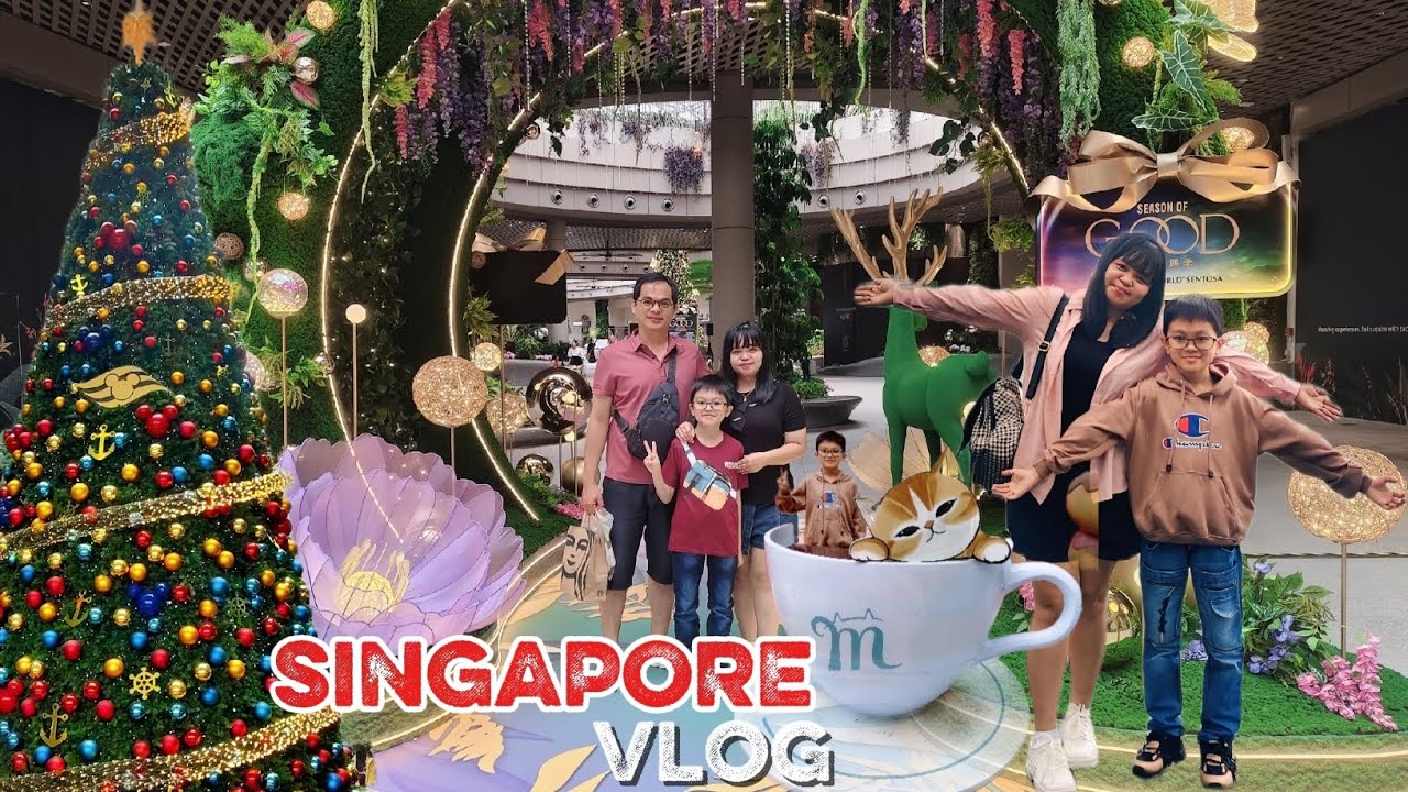 SINGAPORE VLOG 🇸🇬 Family Trip , Christmas Holiday 🎄☃️