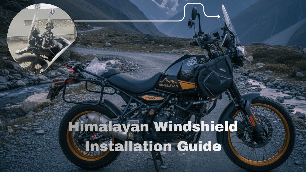Himalayan 450 17-Inch Windshield Install & Fitment Test | Dochaki Designs Accessories