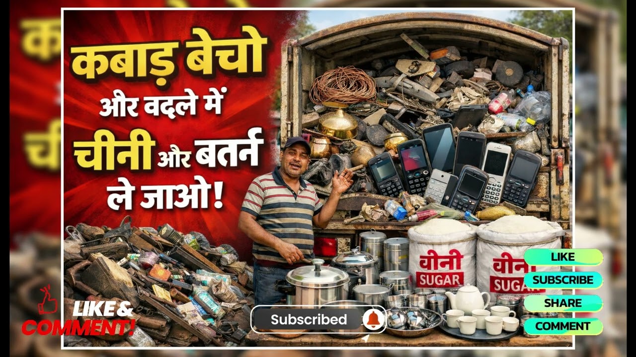 कबाड़ के बदले चीनी और बर्तन का ऑडियो | Kabad Ki Recording 2026 I बर्तन की रिकॉर्डिंग 2026