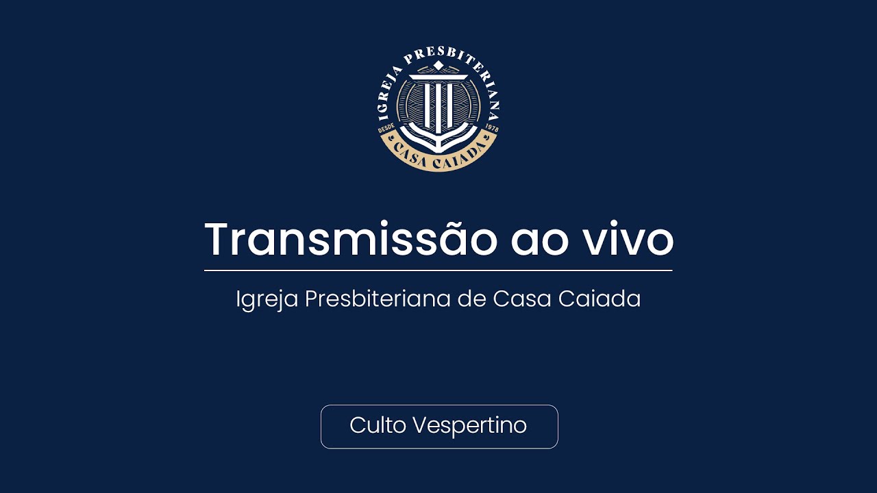 Culto Vespertino Ao Vivo (25/01/2026) João 1.14 | Rev. Aláuli Oliveira