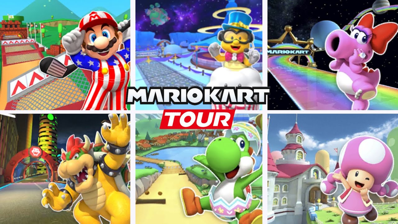 MARIO KART TOUR - All 3DS Courses (All Variants)