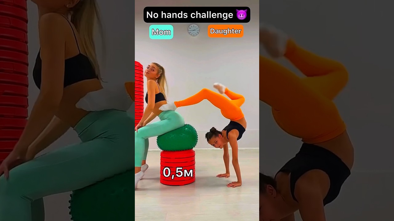 mom vs daughter challenge 🔥😎 #shortsfeed #challenge #trending