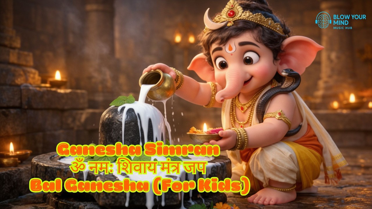 Om namah Shivaye | ॐ नमः शिवाय मंत्र जप | Bal Ganesha for kids