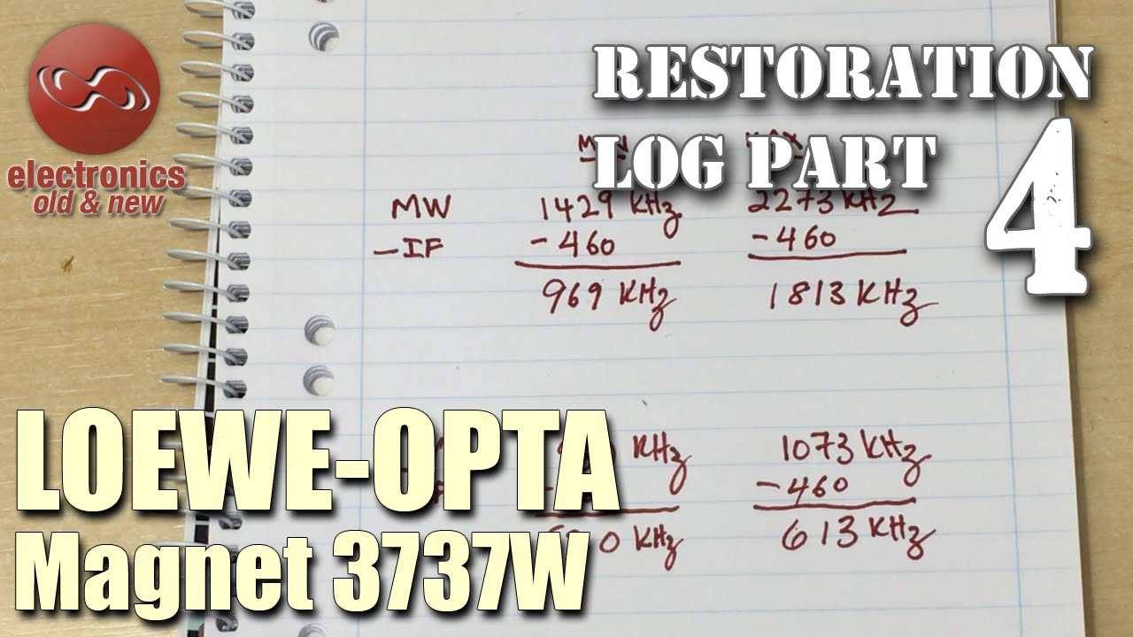 Loewe-Opta Magnet 3737W tube radio restoration - Part 4. Oscillator still misbehaving.