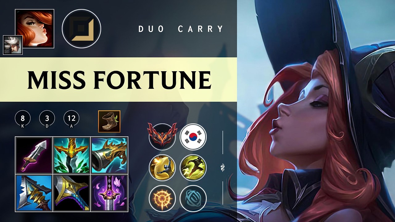 Miss Fortune ADC vs Swain - KR Grandmaster Patch 26.06