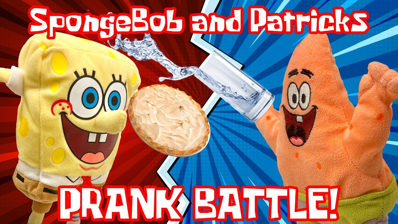 SpongeBob and Patrick's PRANK BATTLE! - SpongePlushies