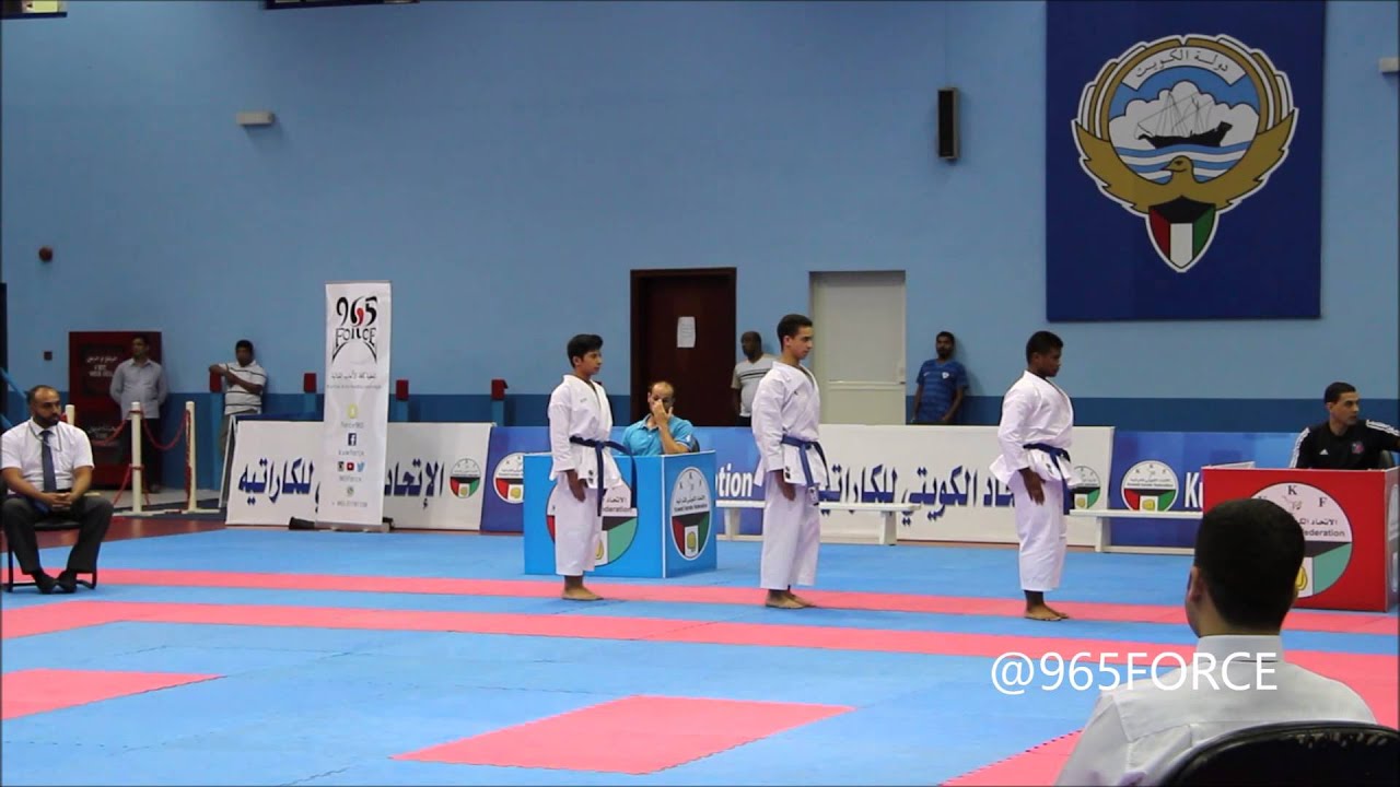 نهائي جماعي كاتا شباب البطولة الأولى لموسم 2015/2016 Team Kata Final Juniors Kuwait
