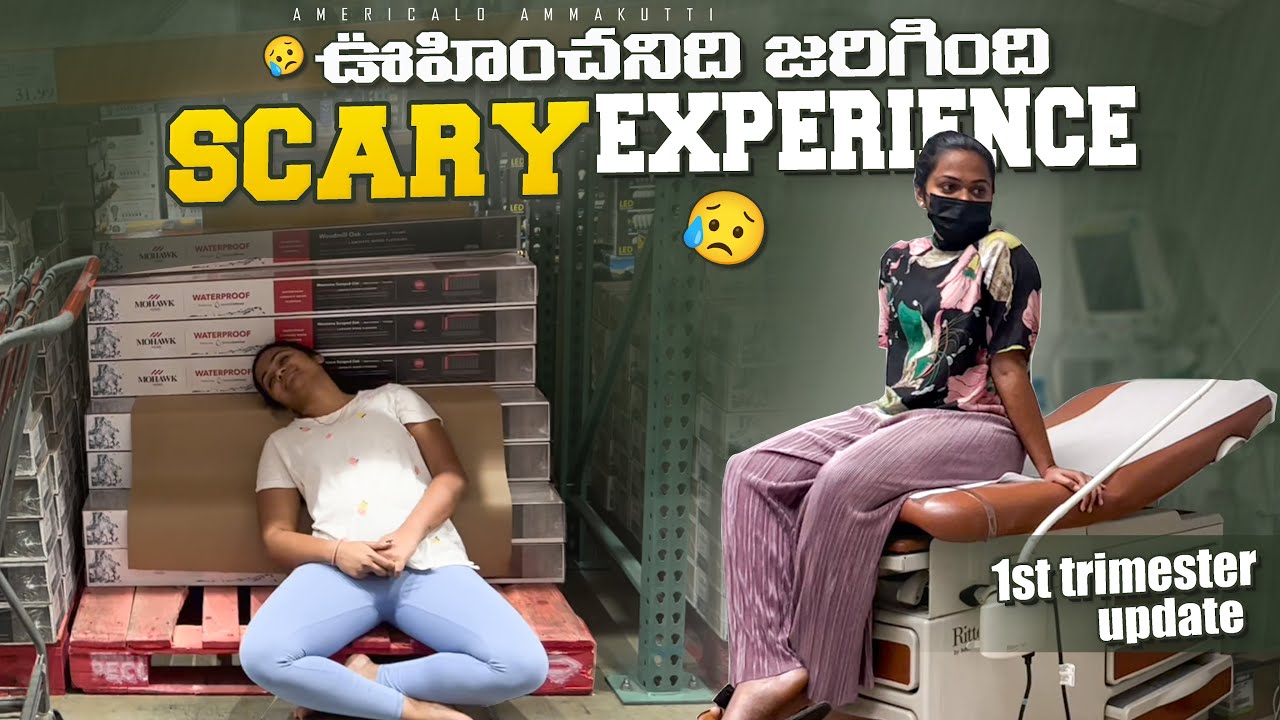 ఊహించనిది జరిగింది😔😥| 1st trimester updates|| Scary experience