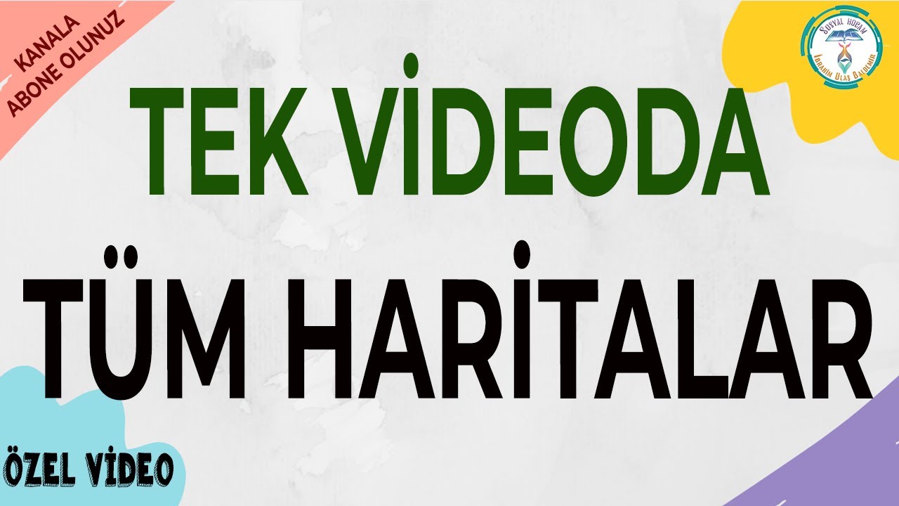 Tek Videoda Tüm Haritaları Öğren | Harita Çalışması YKS 2023 #yks #tyt #ayt