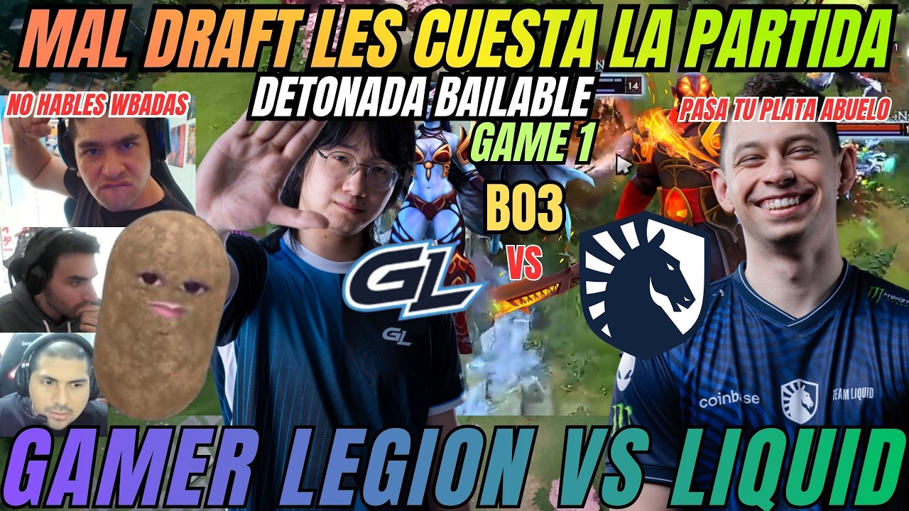 Mal draft les cuesta la partida - BLAST SLAM VI - GAMER LEGION VS LIQUID - DOTA 2.