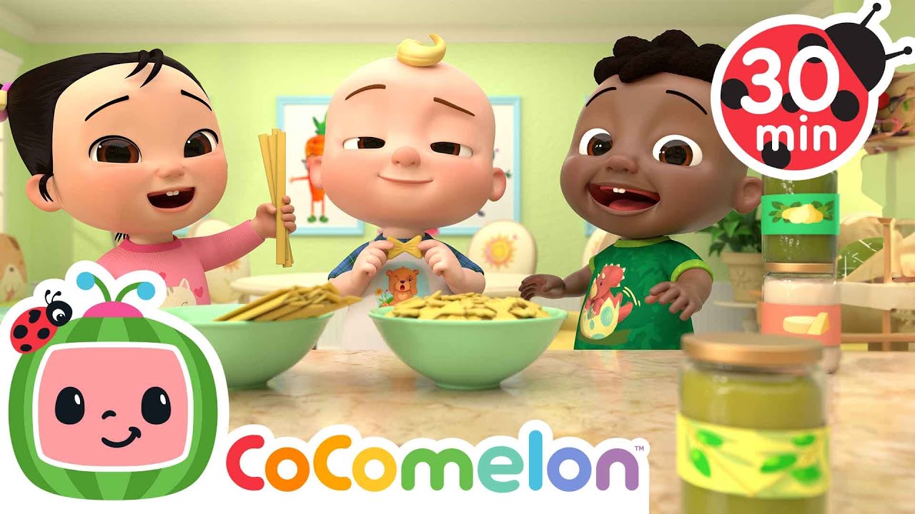 Pasta Song | Cocomelon and Little Angel Nursery Rhymes