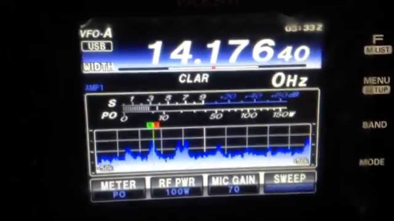 Yaesu FT-991 - SSB AM CW receiving around - IW2NOY