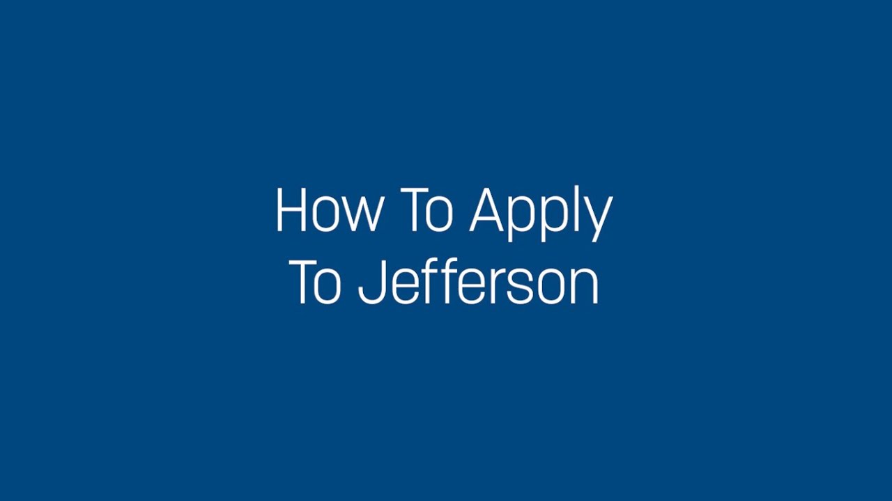 How to Apply to Jefferson Community & Technical College Online