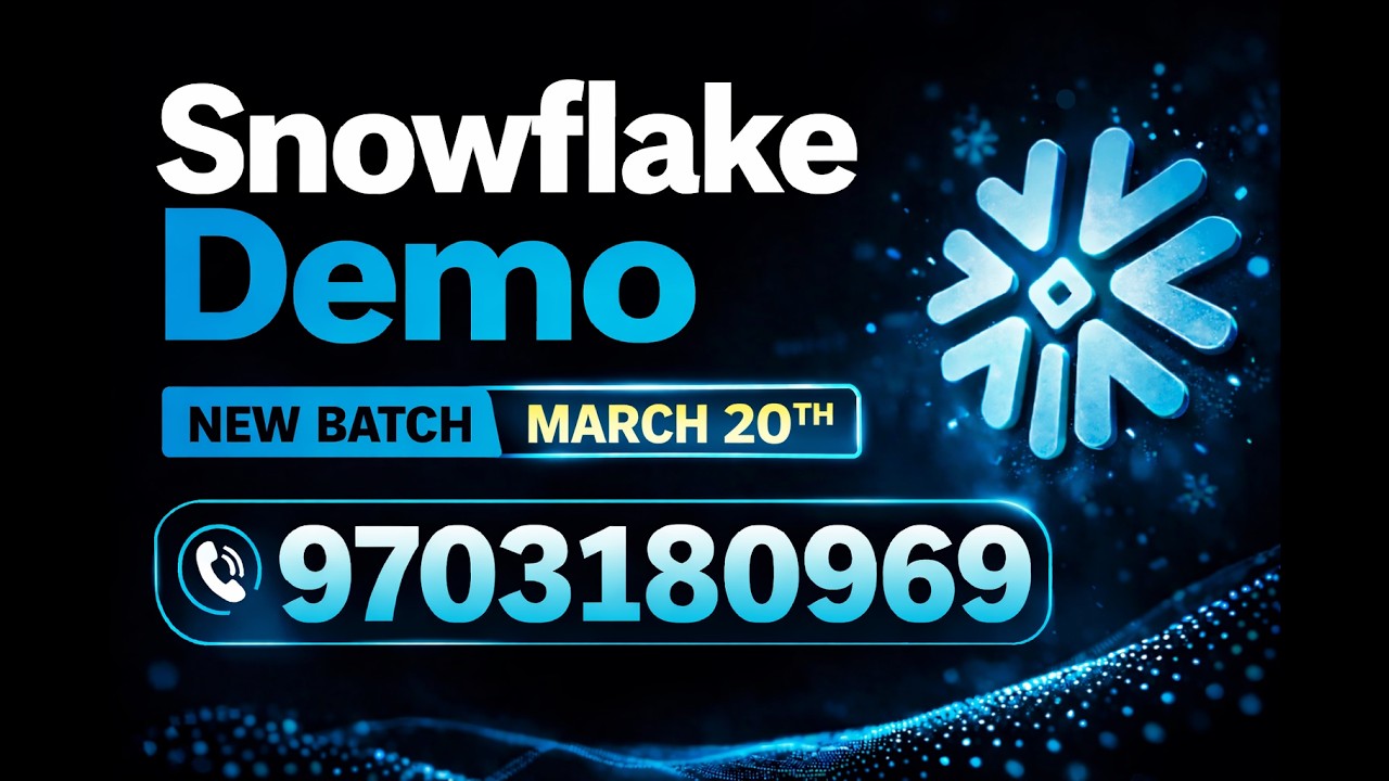 Демонстрация Snowflake | Полный курс Snowflake | Новый набор 20 марта | Обучение Snowflake