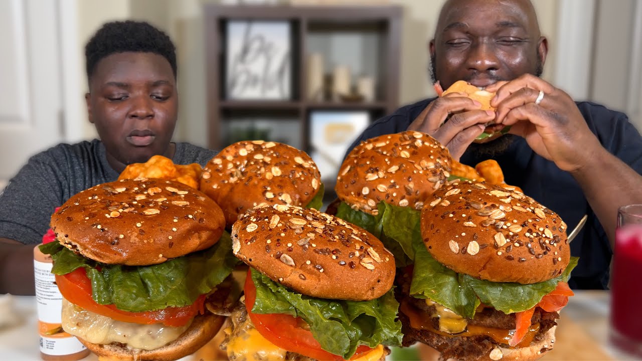 Family Stronger Than Hate | Cheeseburger Mukbang with My Husband & Son