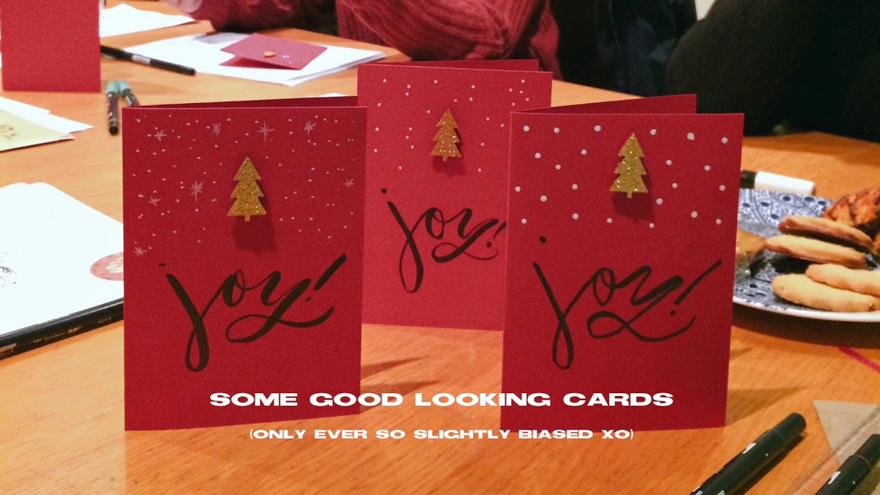 A spot of Christmas Brush Lettering with Mellor & Rose