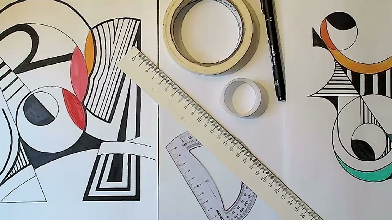 Graphic composition [lesson recording] painting for children