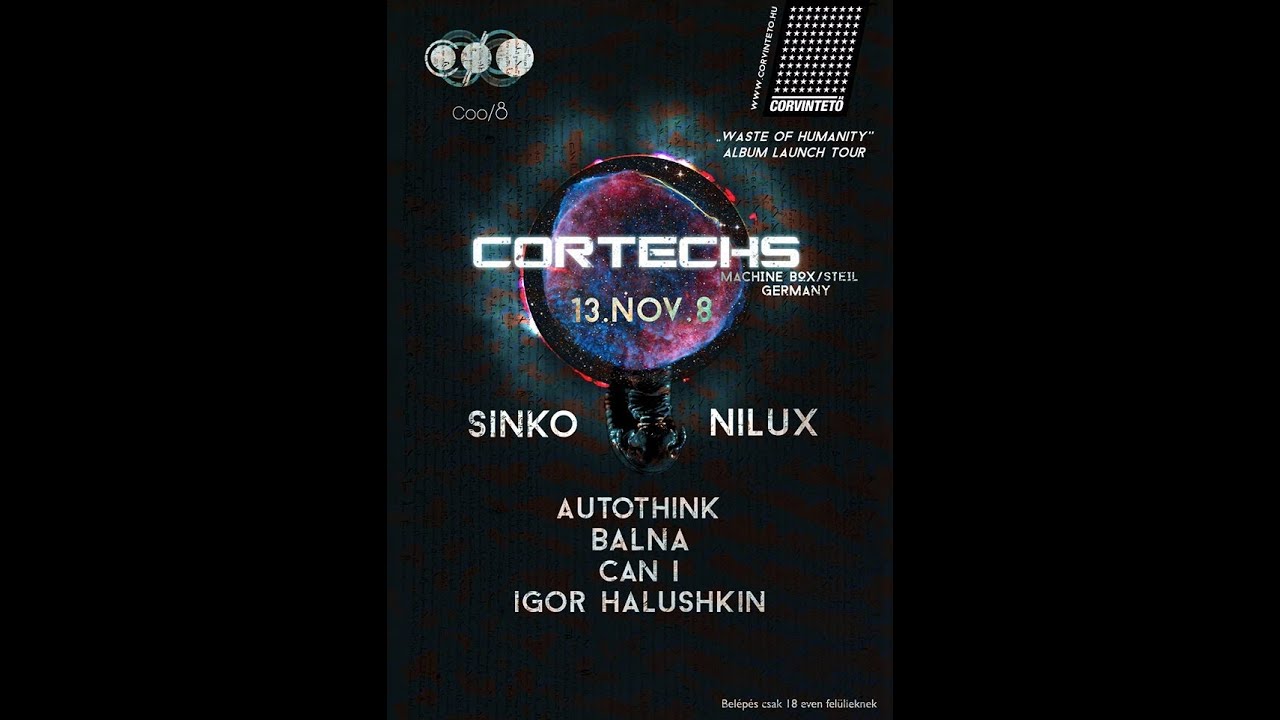 Coo/8 presents Cortechs @ Corvintető / Budapest