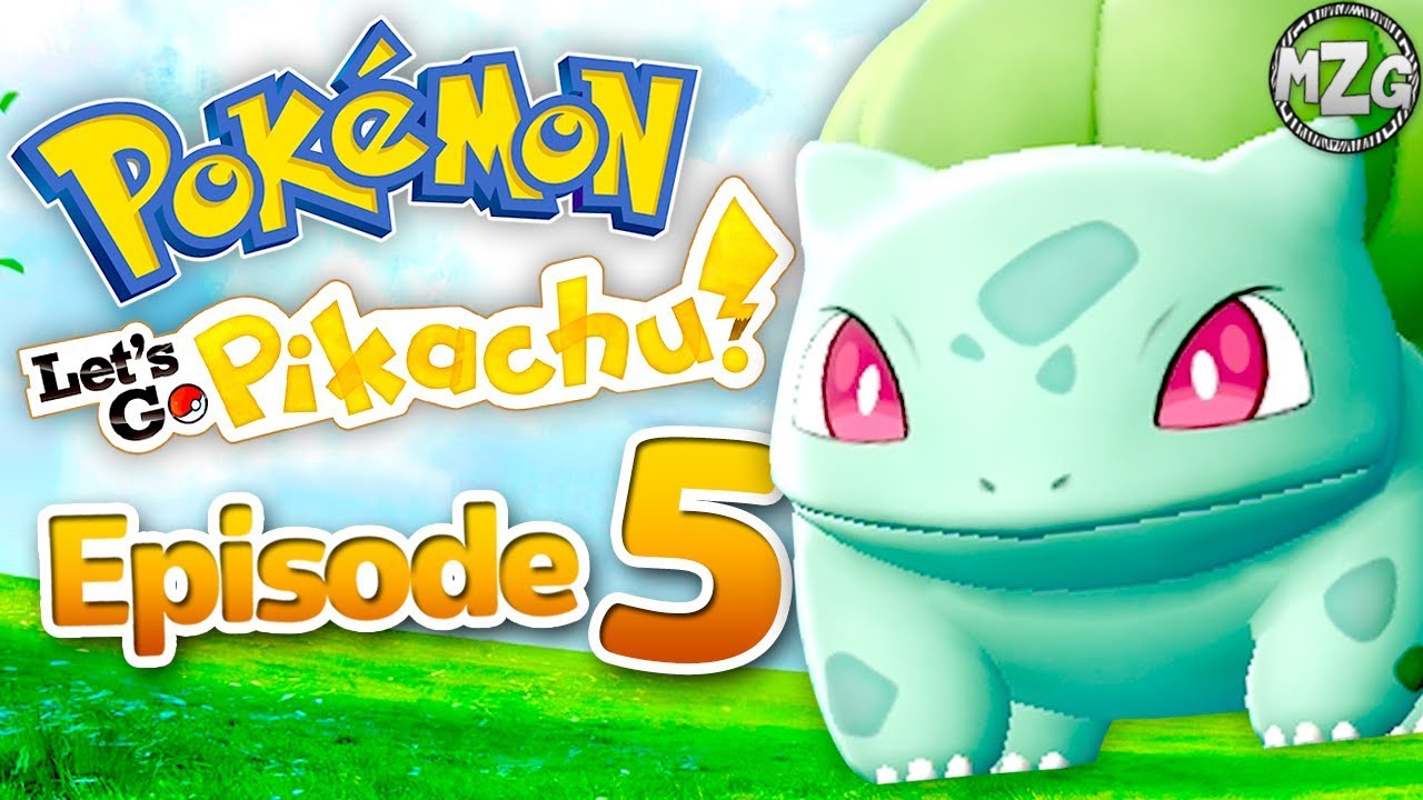 Pokemon Let's Go Pikachu & Eevee Gameplay Walkthrough - Episode 5 - Bulbasaur!! Saving Bill!