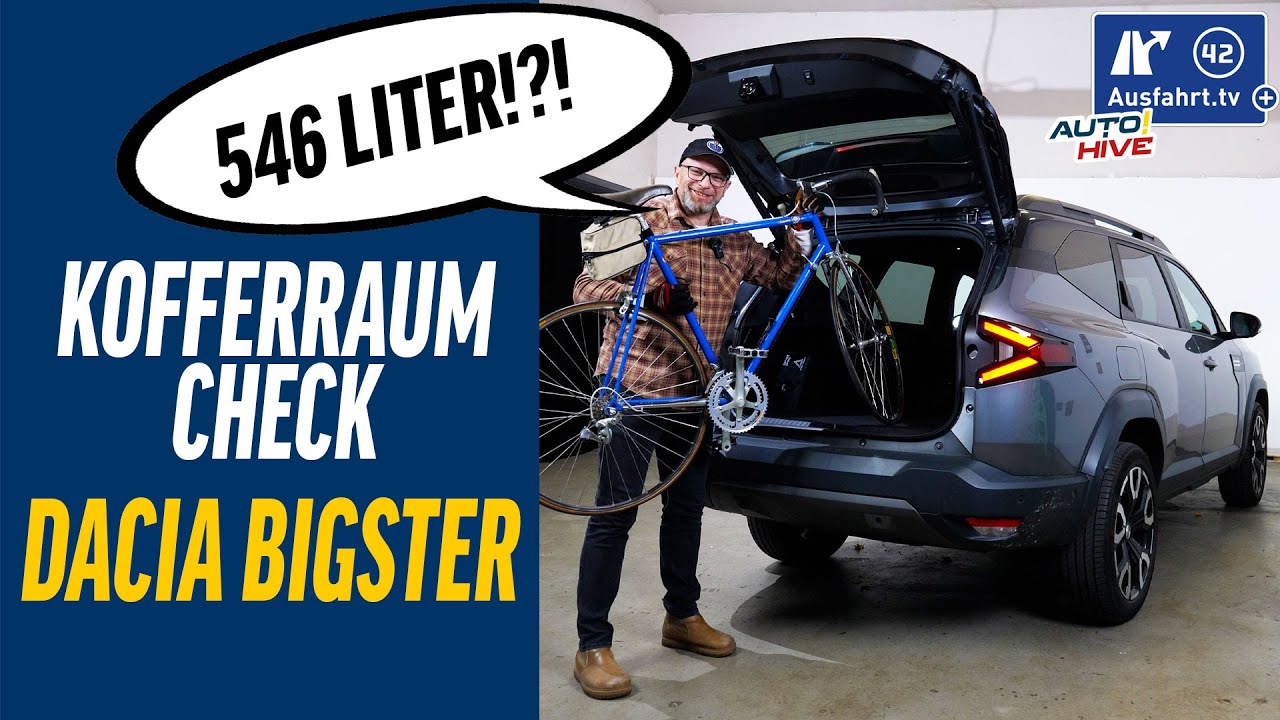 Kofferraum-Check: Dacia Bigster - was passt in den Kofferraum? Fahrrad? Leiter? Koffer? Taschen?