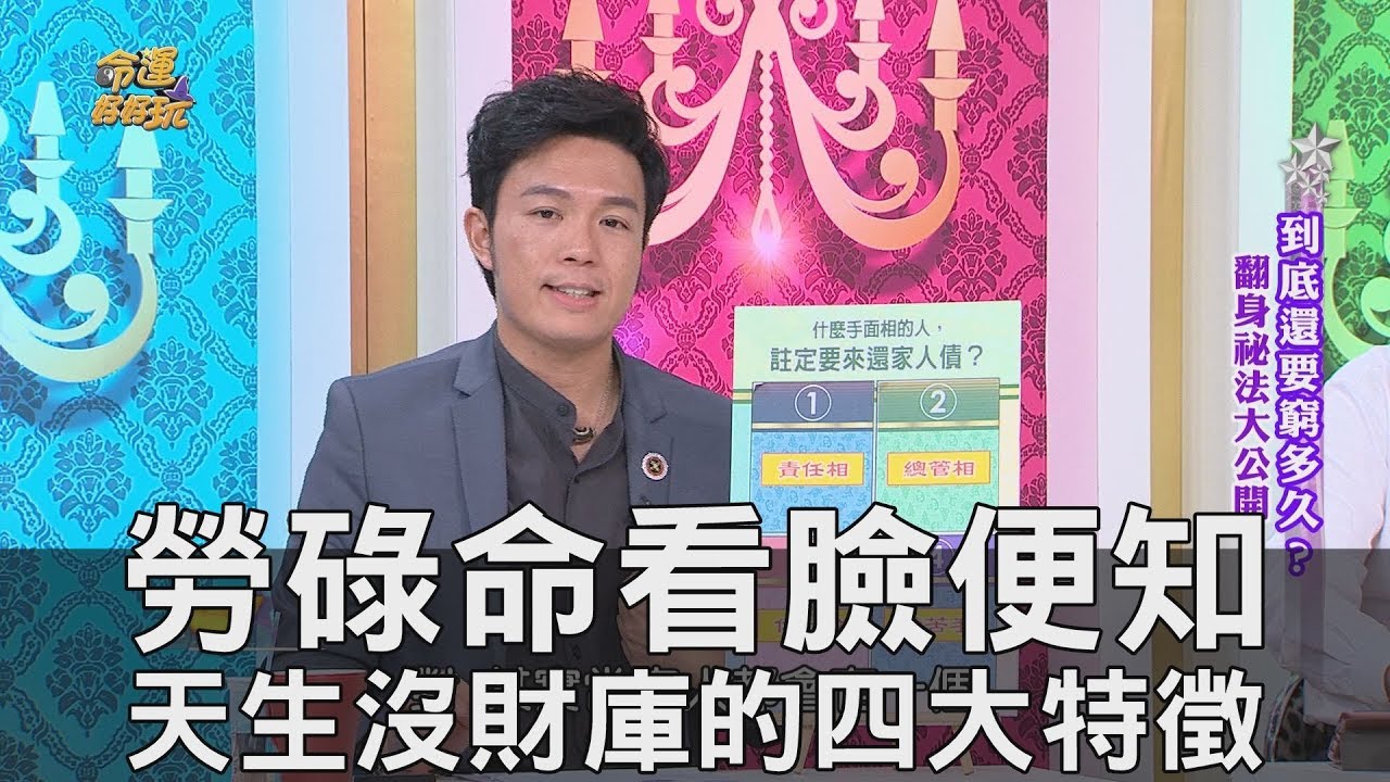 【精華版】勞碌命看臉便知 天生沒財庫的四大特徵