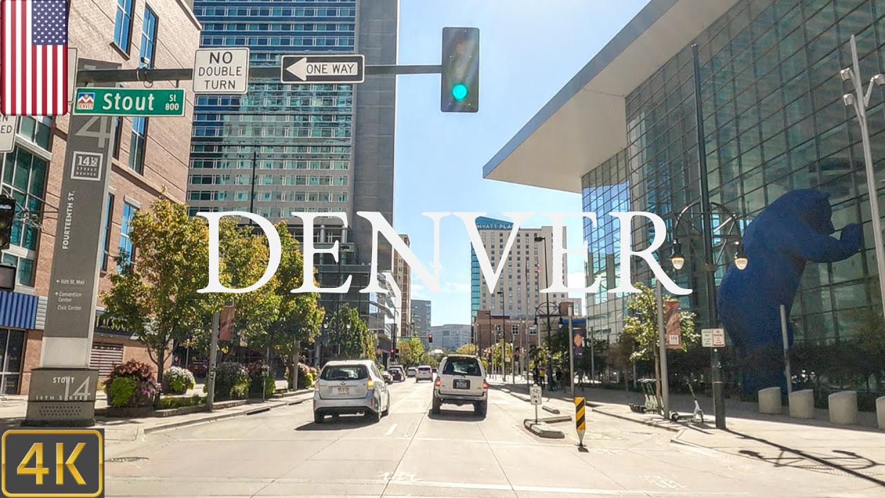 Driving Denver Colorado USA 🇺🇸 | 4K City Drive