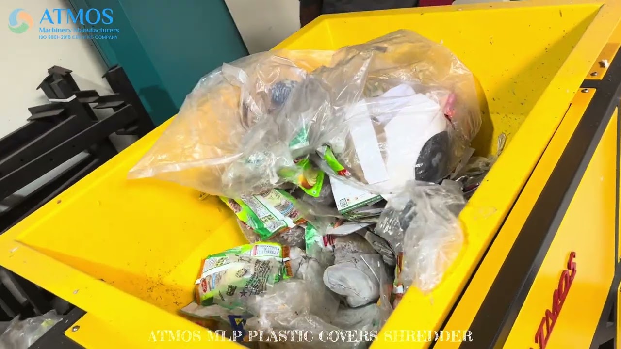 ATMOS MLP PLASTIC SHREDDER | PLASTIC COVER CRUSHER| DOUBLE SHAFT PLASTIC SHREDDER