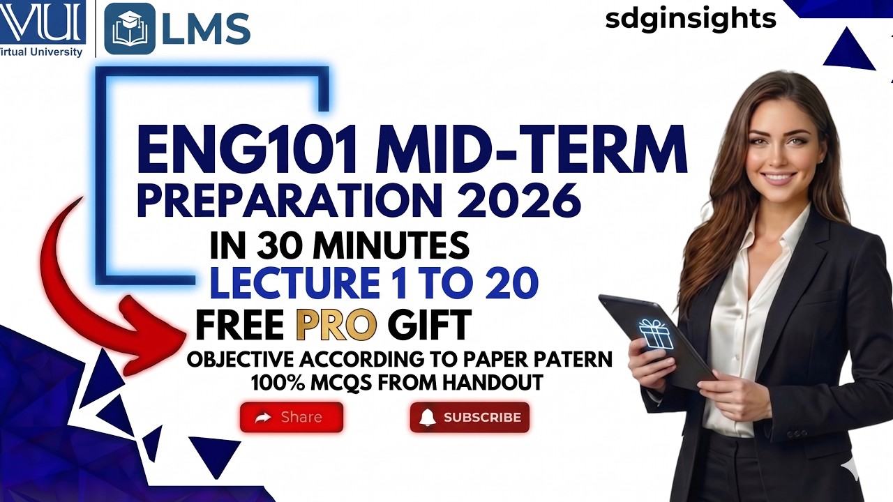 ENG101 Mid Term Preparation 2026 | 100% Guaranteed Success + FREE PRO GIFT 🎁 | Virtual University