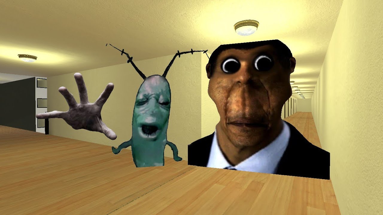 OBUNGA, PLANKTON & NICO’S NEXTBOTS ESCAPE THE LIMINAL HOTEL | #nextbots #gmod