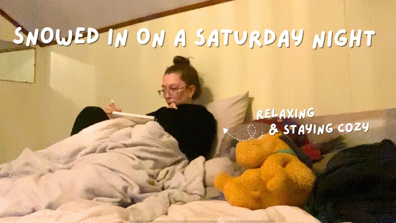 cozy night time vlog✨ enjoying a snow day