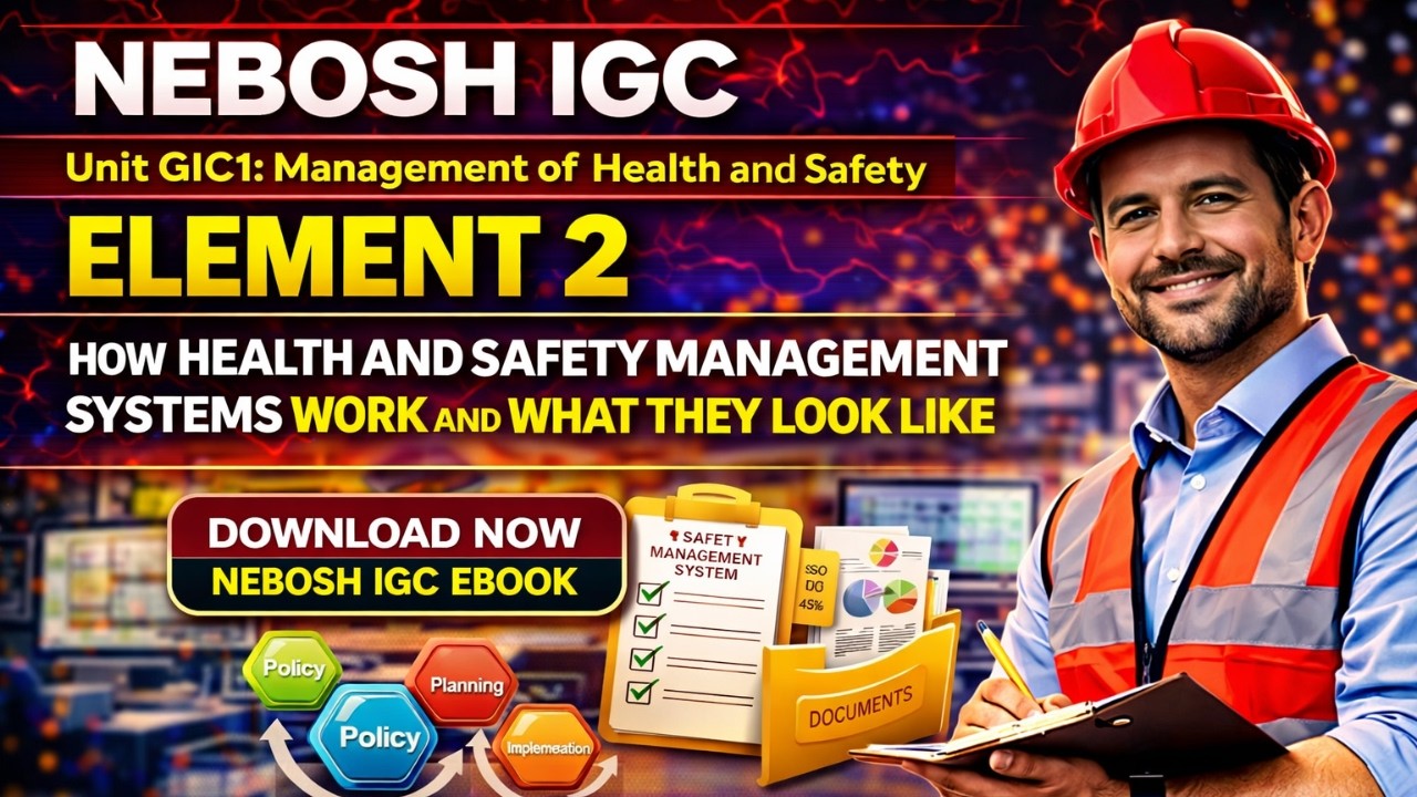 NEBOSH IGC Element 2: How Health and Safety Management Systems Work and What They Look Like