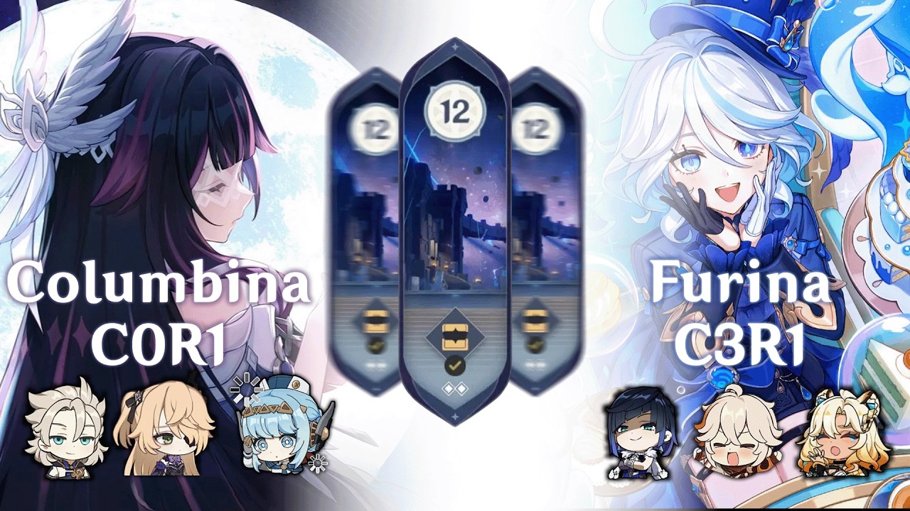 Abismo Espiral 6.3 🌙 (Luna IV) | 🎭 Furina C3R1 & 🌕Columbina C0R1 | Genshin Impact