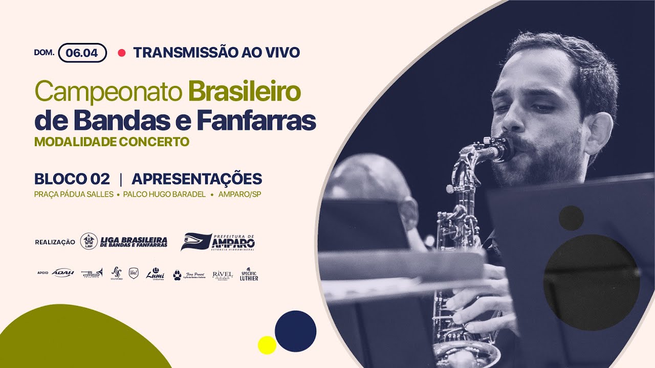 🔴 AO VIVO • CAMPEONATO BRASILEIRO • MODALIDADE CONCERTO | AMPARO 06.04 - BLOCO 02