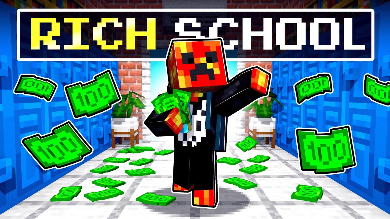 I Sent Baby Preston to RICHEST School In Minecraft
