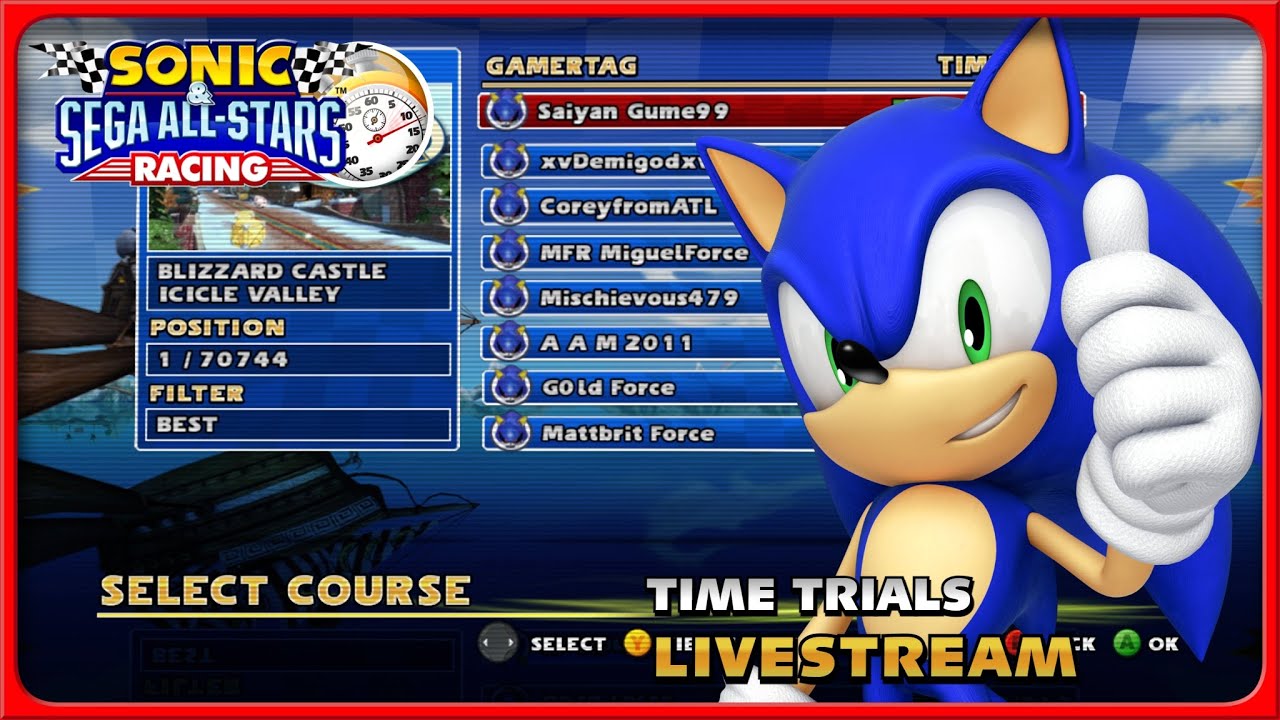 🔴[LIVE] HD Attempts! Time Trials! w/@SB_Crimson (Sonic & SEGA All-Stars Racing)