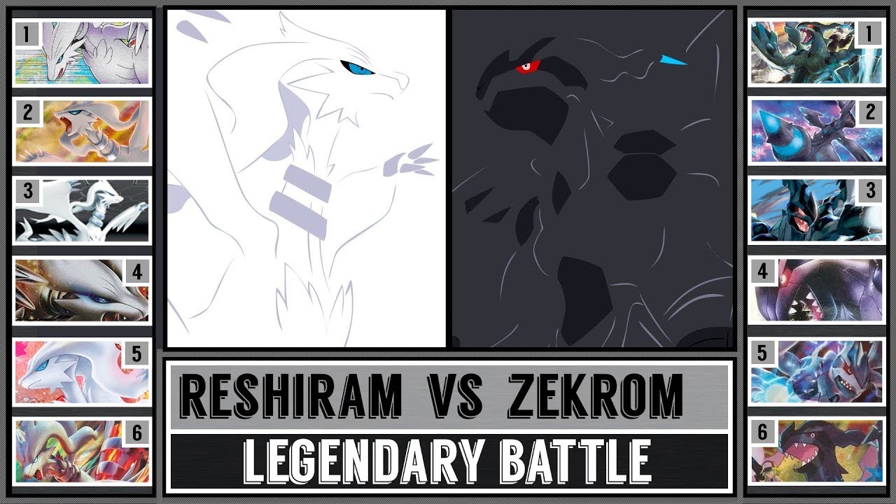 RESHIRAM vs ZEKROM (Pokémon Battle)