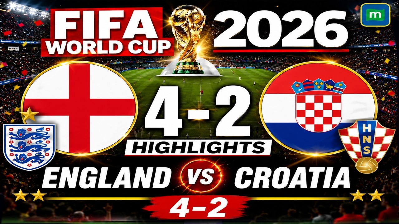 England vs Croatia Highlights | Three Lions Roar to 4-2 Win | FIFA World Cup 2026
